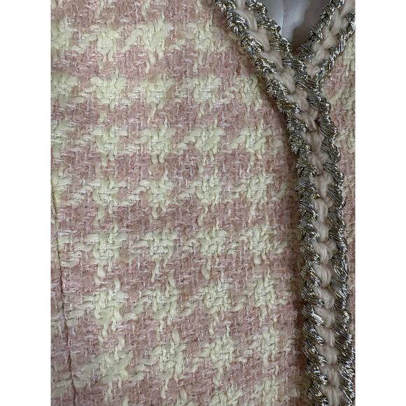 ASSIGNMENT Bridgette Mini Dress Wool Houndstooth Statement Tweed Regal Classy S - Picture 10 of 10